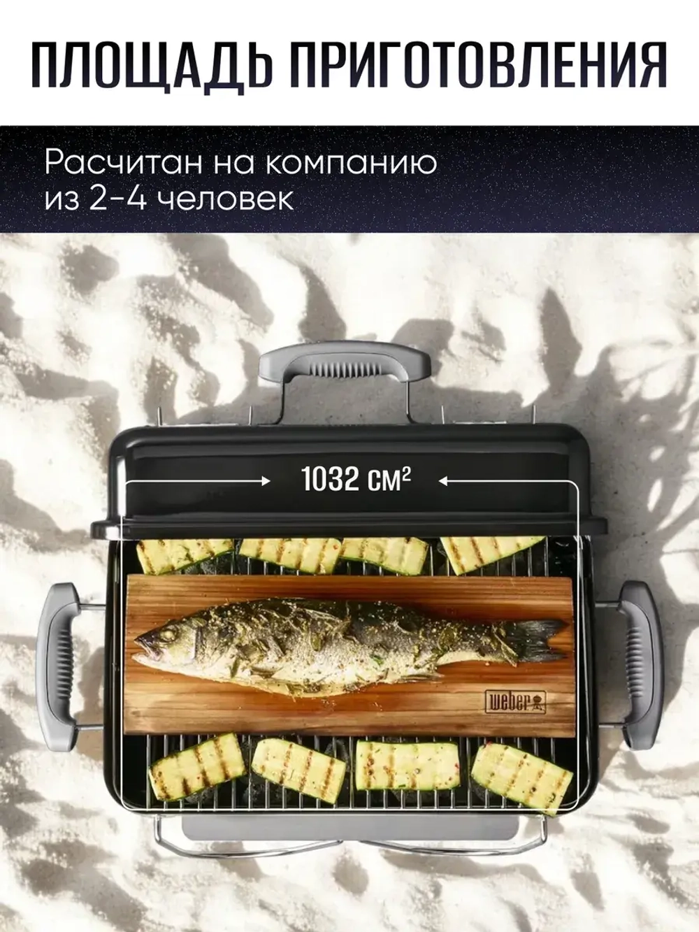 Гриль угольный барбекю Weber GO-ANYWHERE