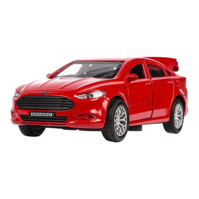 Модель ин. мет. "Ford Mondeo" 12см, откр дв, багаж, красный, коробка MONDEO-RD (Технопарк)