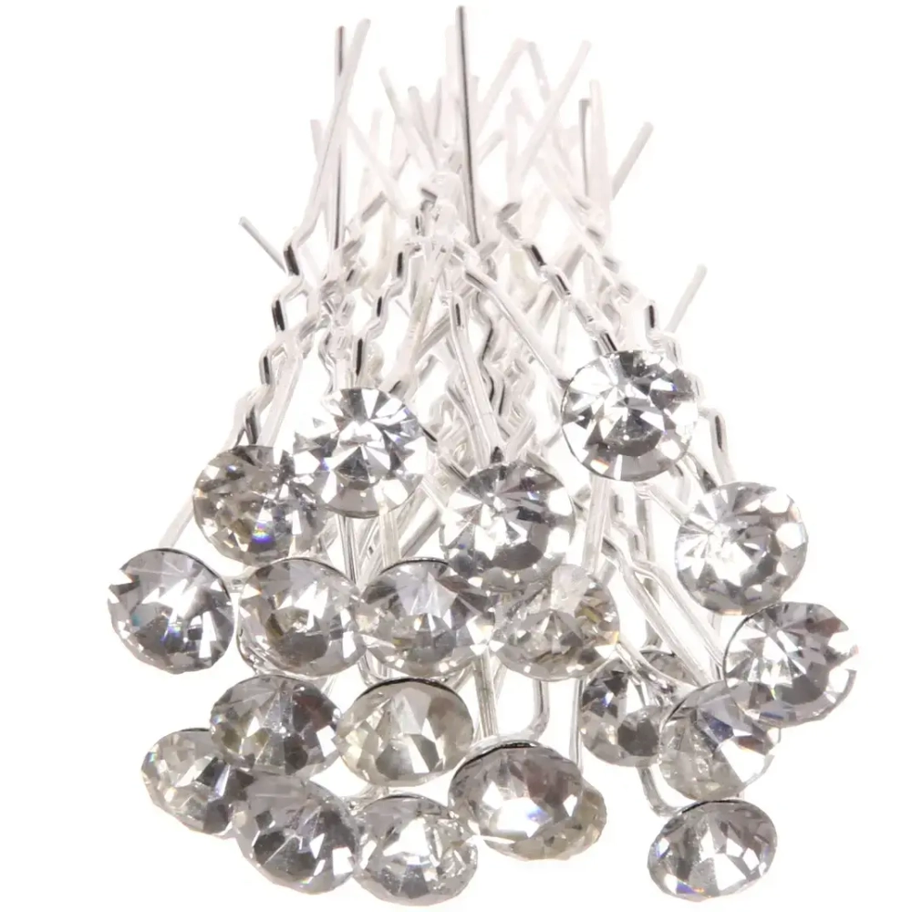 Шпильки для волос 20шт «Алмазик», цвет микс