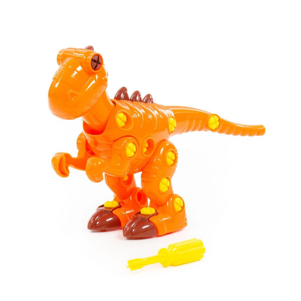 Конструктор-динозавр "Тираннозавр" (40 элементов) в пакете (Полесье)