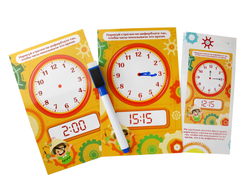 Игра развиваюшая "Пиши стирай. Который час"