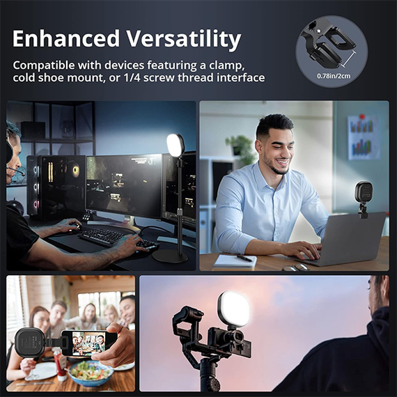 Светодиодная лампа ATUMTEK LED Video Light with Clip для ноутбуков и планшетов с крепежом (ATRL132)