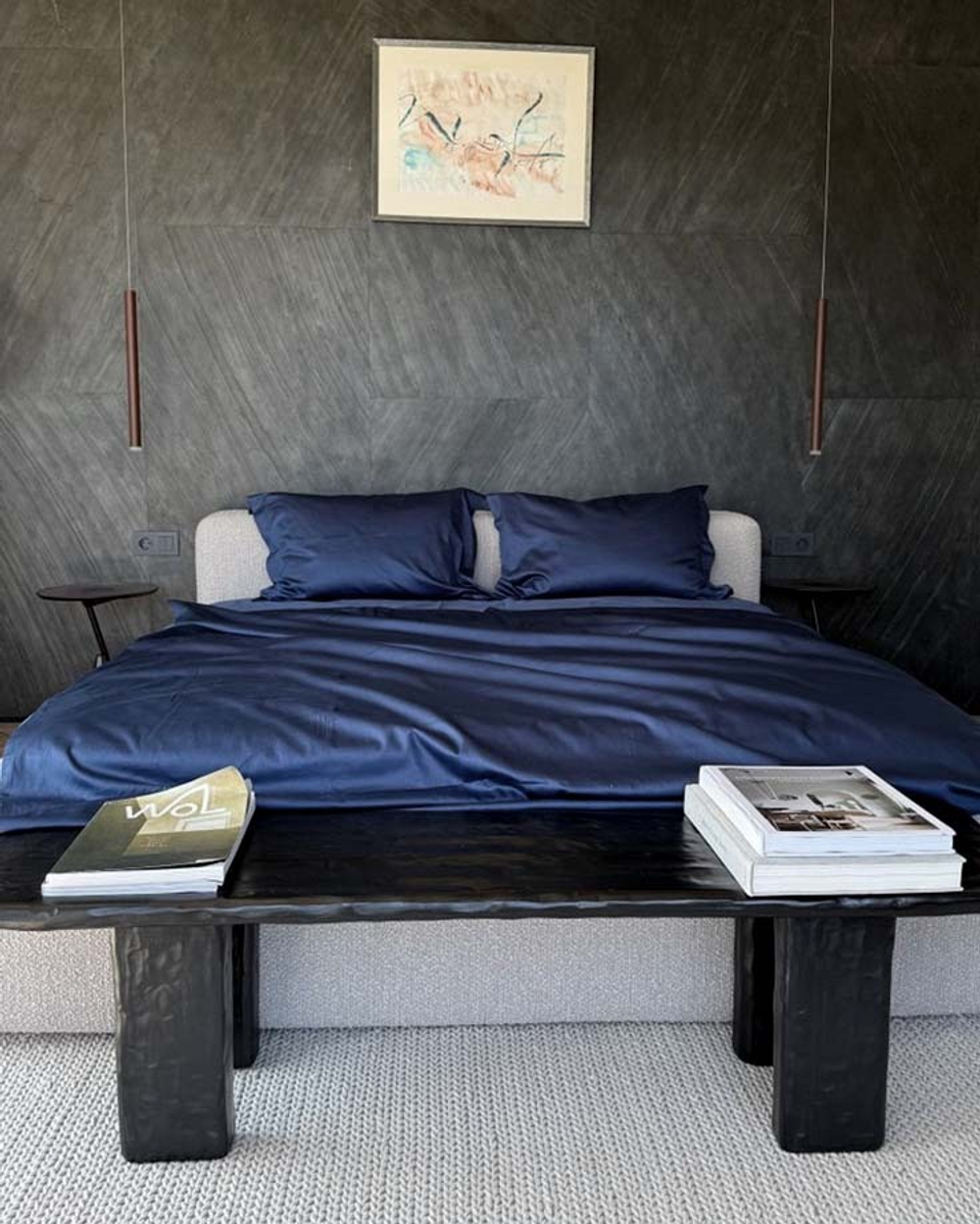 Комплект Сатин Синий