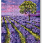 Алмазная мозаика 30*40см KiKi «Лавандовый рассвет» полная выкладка MOZ021