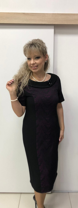 Комбинированное платье с гипюром