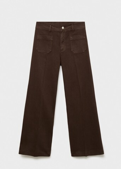 Джинсы wideleg с карманами