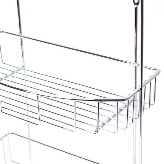 Полка 3-ярусная прямая полуовальная 30,5х15х49 см. Besser BS 0282E из хромированной стали