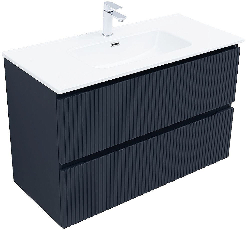 Тумба с раковиной Aquanet Джейн (Flat) 335431/254365 100 маренго