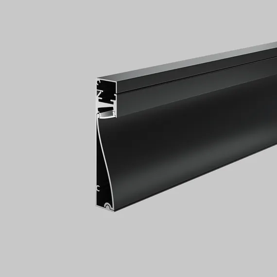 Алюминиевый профиль плинтус 80x18 (Черный, 2 м), ALM-8018-B-2M Led Strip alm-8018-b-2m