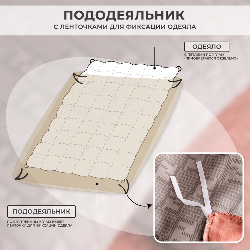 Комплект постельного белья Люкс Сатин 100% хлопок A364