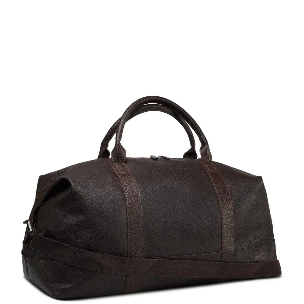 Сумка дорожная из искусственной кожи, цельнокройная, черный (2-229)