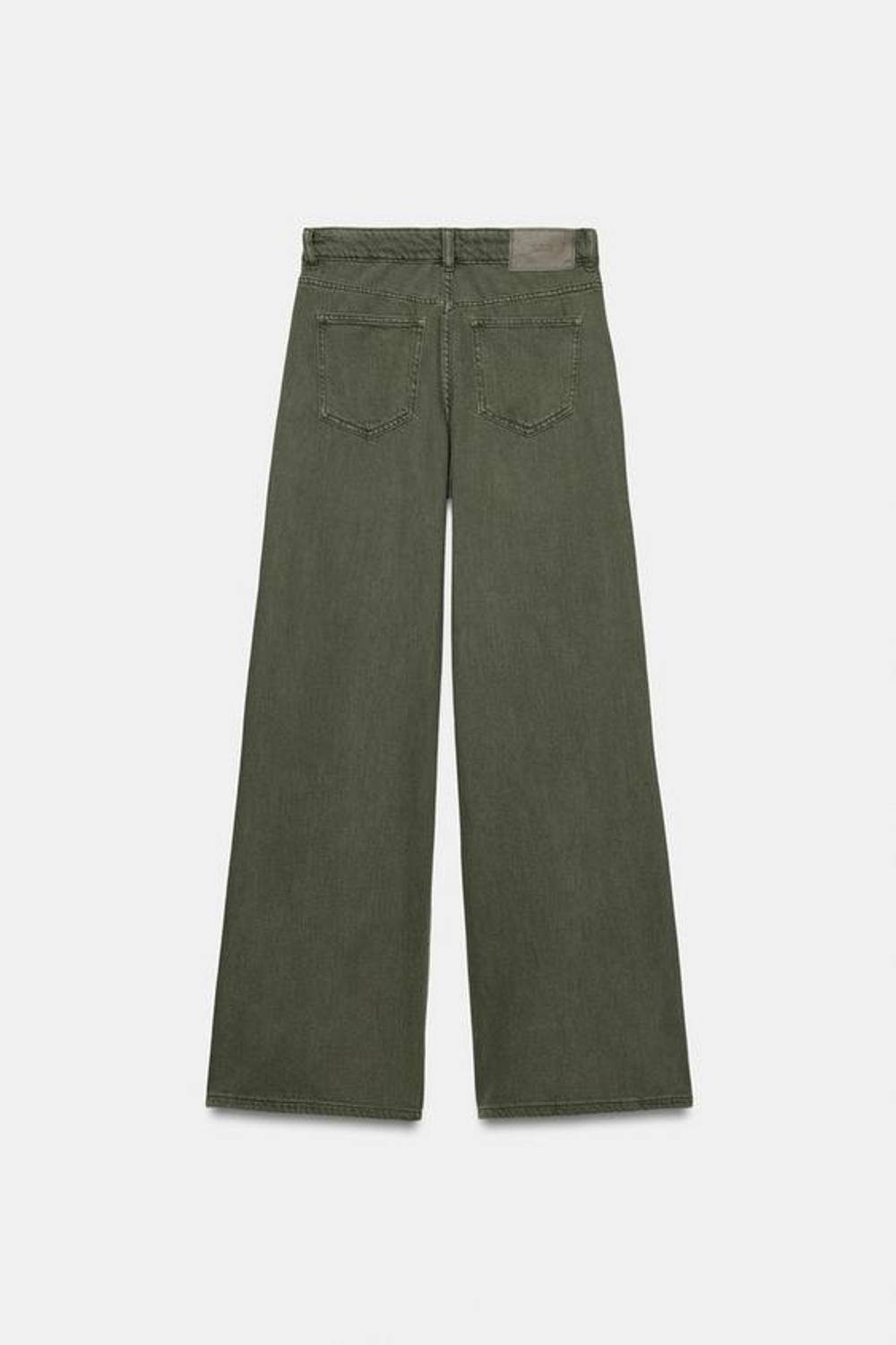 ZARA ДЖИНСЫ Z1975 WIDE LEG С ВЫСОКОЙ ПОСАДКОЙ, ХАКИ