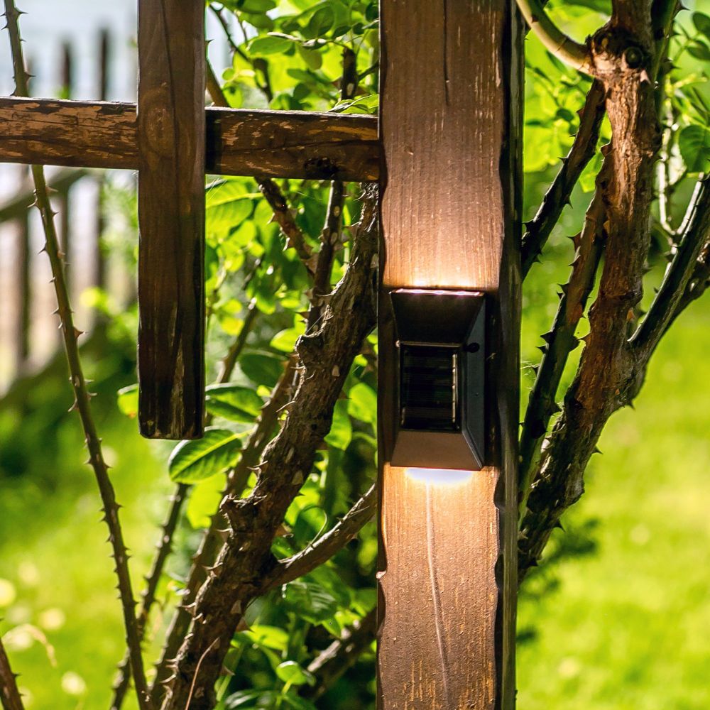 USL-F-154-PT120 NEWYORK Cветильник настенный на солнечной батарее. 6 светодиодов. Белый свет. 1xАА Ni-Mh аккумулятор в-к. IP44. TM Uniel