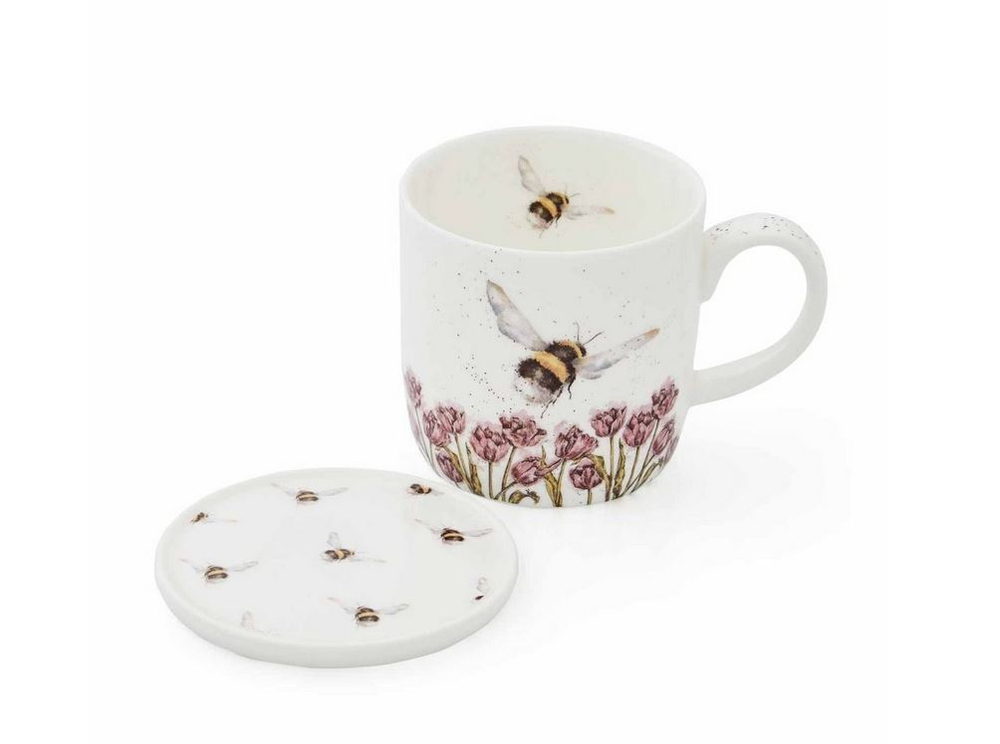 Royal Worcester Кружка Wrendale Designs 310 мл Bumble Bee с блюдцем