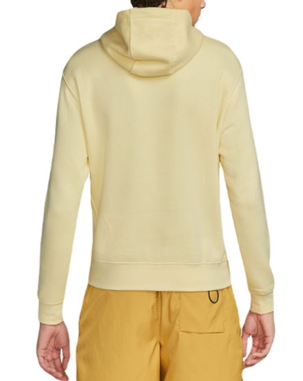 Куртка теннисная Nike Sportswear Club Fleece Pullover Hoodie - alabaster/alabaster/white - Yellow