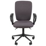 Кресло офисное Chairman CH 9801, пятилучие металл, ткань, серое, ш/к 57869, 7150936