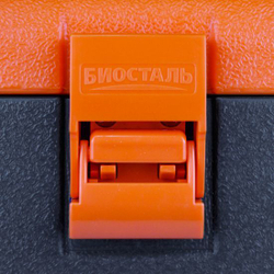 Изотермический контейнер (термобокс) Biostal (60 л.), серый/оранжевый