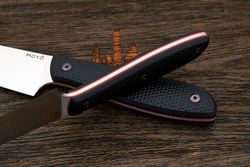 Нож кухонный MOYO Премьер универсальный 130мм, сталь AR-RPM9, рукоять G10-extra черный