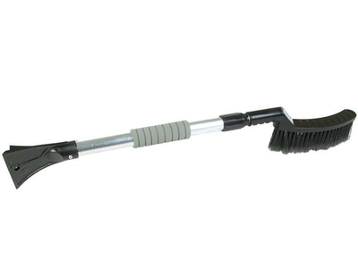 Щетка автомобильная со скребком ЛЮКС, 75-105см алюм.телескоп.ручка с держателем