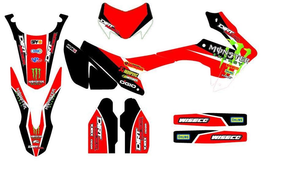Graphic decal set, Sticker kit, for Honda CRF250L-M 2012-2020