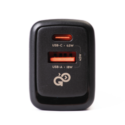 Сетевое зарядное устройство GoGadget CityPump 45W 1хUSB-C 1xUSB-A GaN