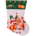 Носок новогодний «Лесные друзья» 25х35 см
