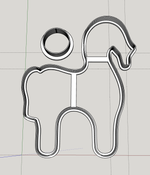 Лошадка 3D на колесах №2