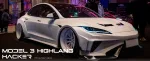 Широкий обвес "Highland Hacker" для Tesla Model 3 2017-2023 Тесла карбоновый тюнинг Robot robotbodykits