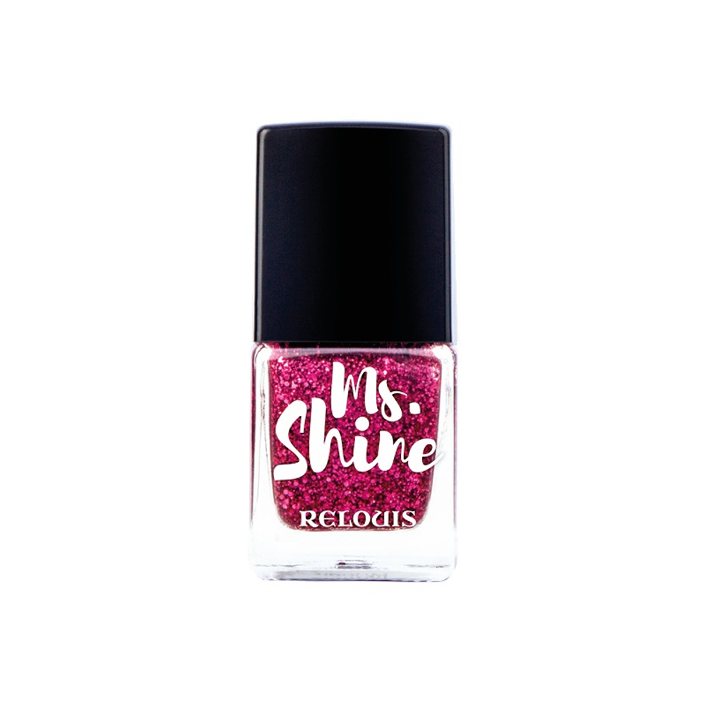Relouis Лак для ногтей Ms.Shine тон 05 SPARKLY RUBY 6мл