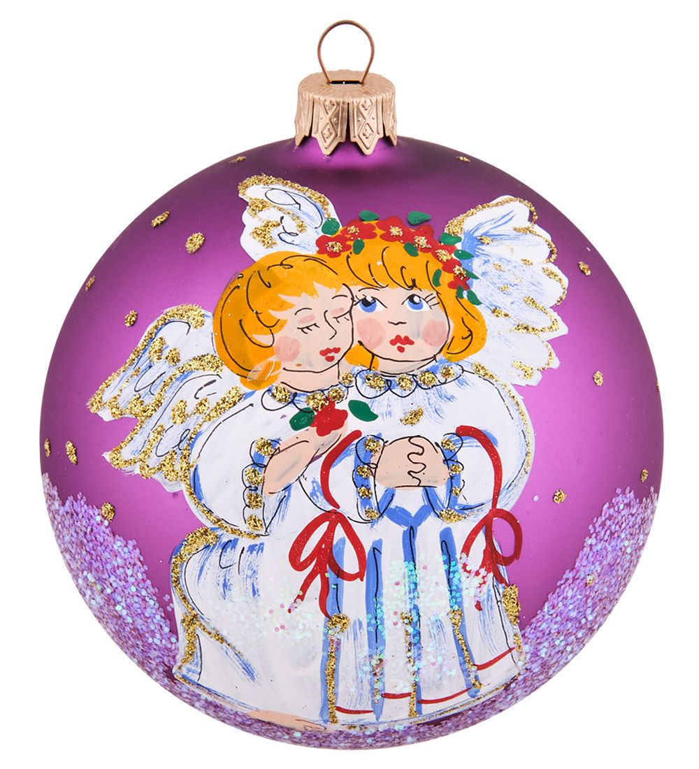 Элита НФШ-1681/1 Ел.украшение Шар «Два Ангела» 100 мм