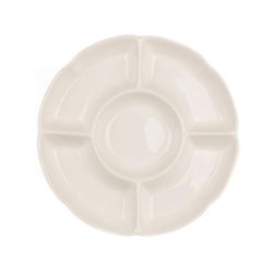 Менажница d 24 см 5 отделений белая фарфор P.L. Proff Cuisine [4]