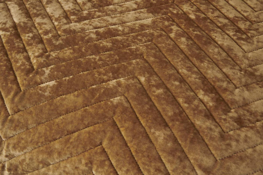 Покрывало 240х260 и 2 наволочки 50х70 Sofi De MarkO Фернанд горчичное