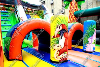 Коммерческий надувной батут "Мир сафари"