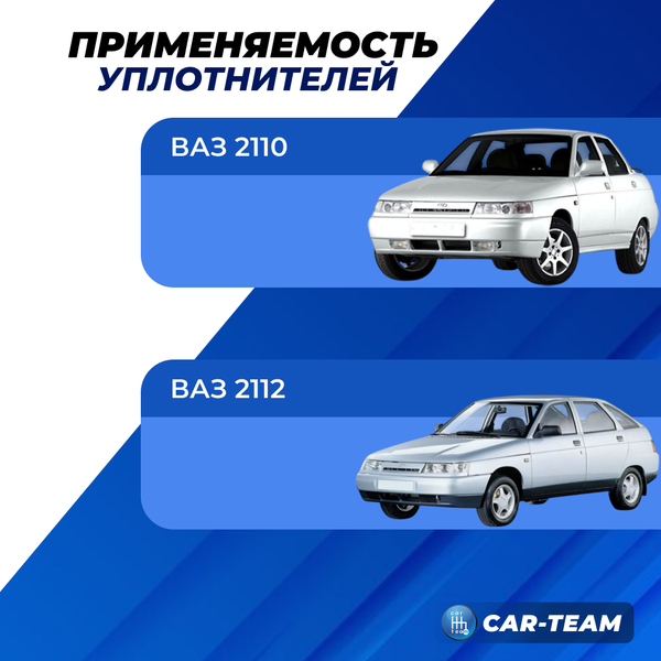 Верхний уплотнитель дверей (водосток) на ВАЗ 2110, 2112