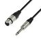 Adam Hall K4 MFP 0300 - кабель микрофонный, REAN XLR (F) - TRS (jack) mono 6.3 mm, 0.22 мм2, 3 м