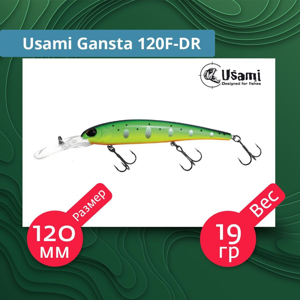 Воблер для рыбалки Usami Gansta