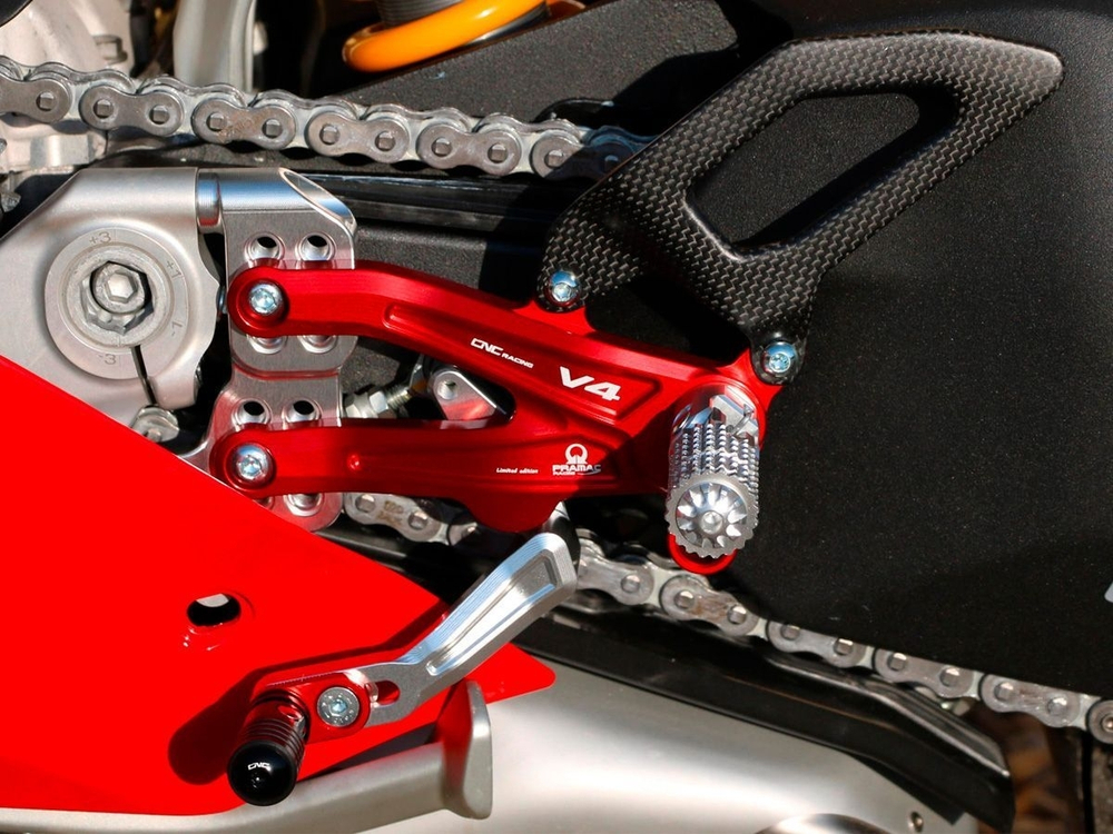 PE408PR CNC RACING PRAMAC EDITION ADJUSTABLE REARSETS (P V4)