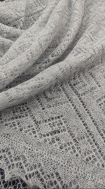 Оренбургский пуховый платок П3-120-03 серый