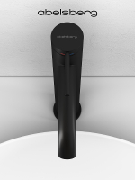 Смеситель для раковины Abelsberg Fluida ERF22003MB цвет Вулканический черный