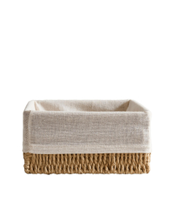 Zara Home Корзина из металла, цвет бежевый, 20 см