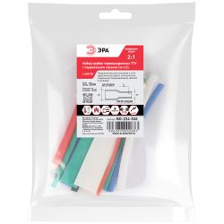 Набор термоусадочных трубок ЭРА NO-224-536 ТТУ нг-LS 2/1 №2 6 цветов 13 шт L=100 мм | Термоусадочная трубка (ТУТ)