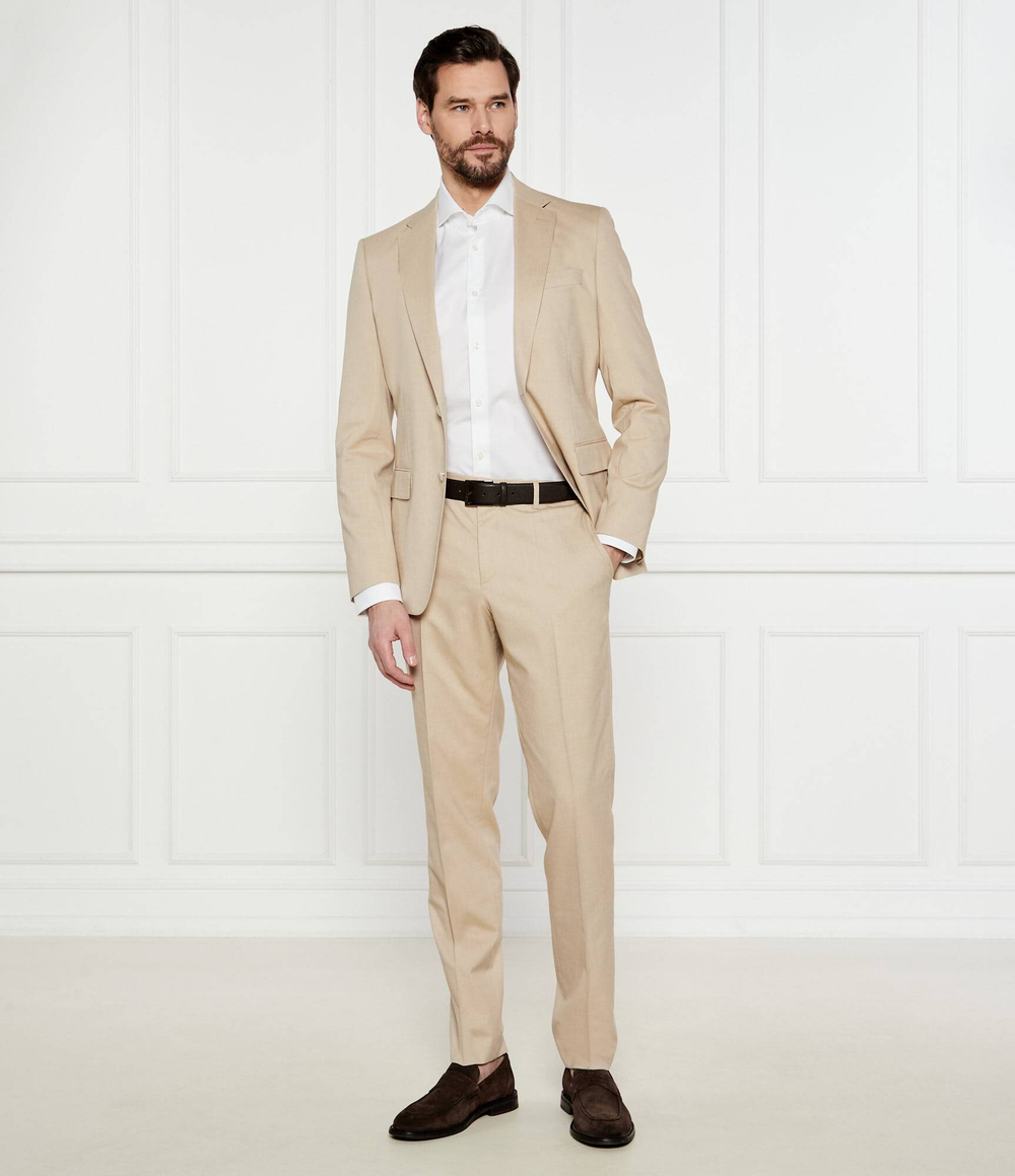 Рубашка H-HANK-spread-C1-222 BOSS BLACK - белый(50539227)