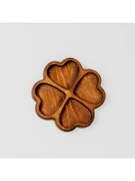 Деревянная менажница "Клевер" из кедра