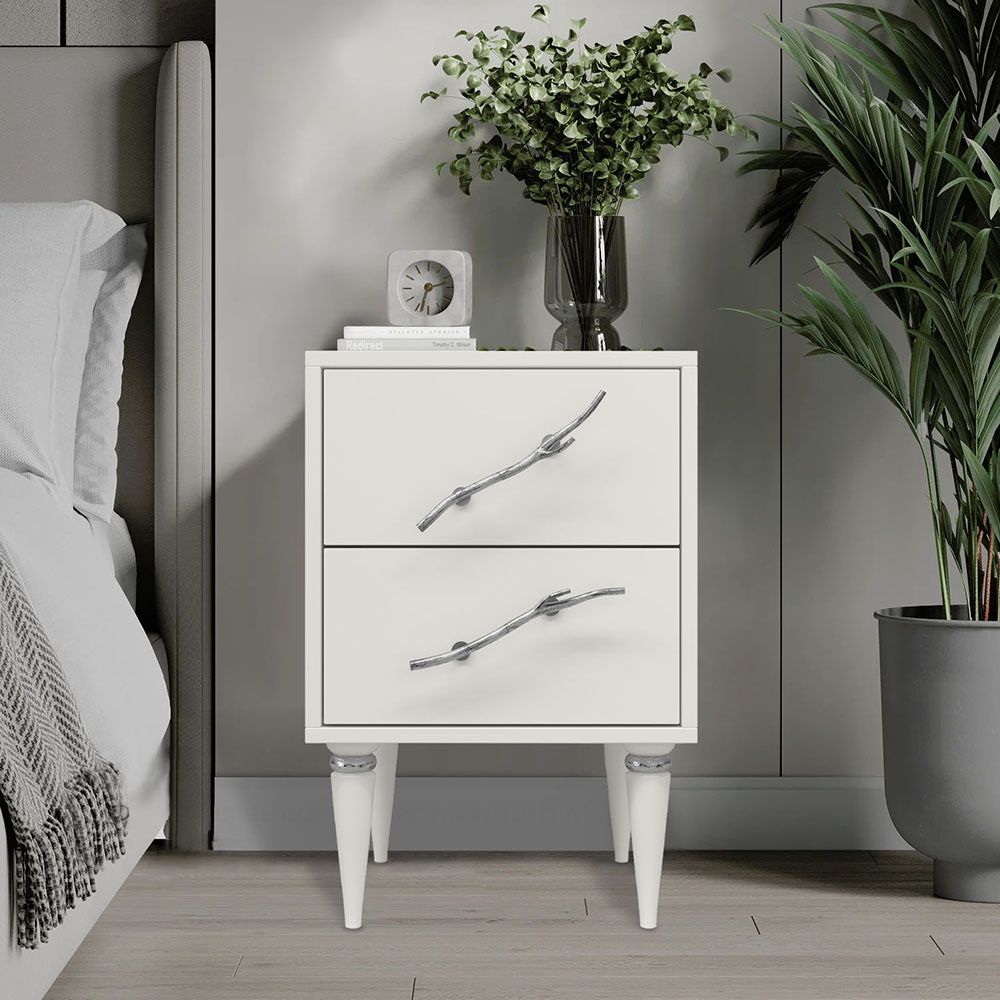 Тумба Арт Колор matte Классик Сильвер Белый опал матовый