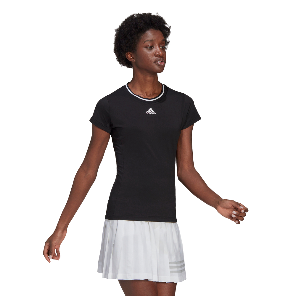 Женская теннисная футболка Adidas Freelift Tee W - black/white