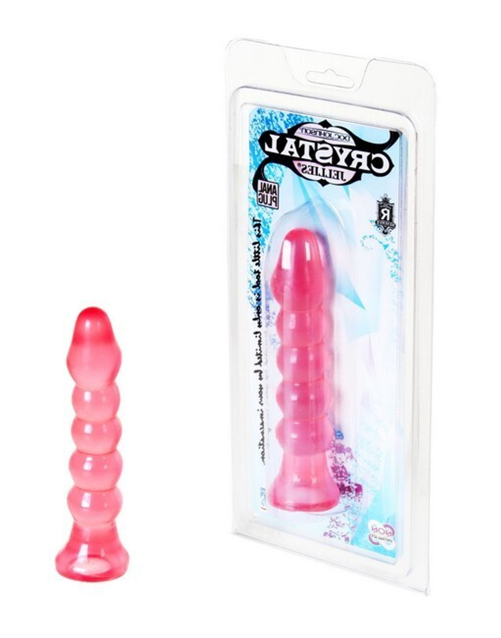 Анальная елочка Crystal Jellies (Цвет: розовый)