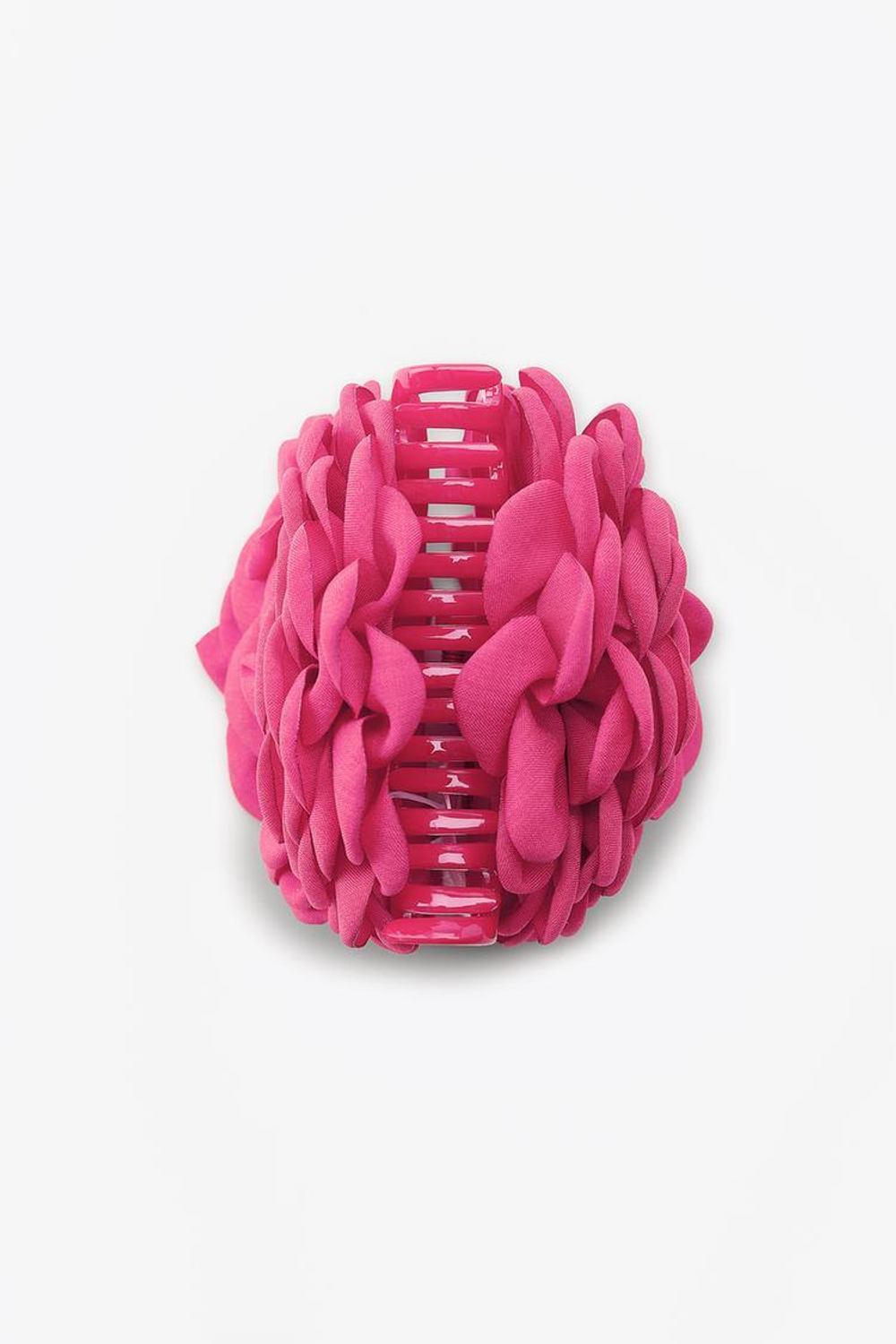 ZARA ЗАКОЛКА ДЛЯ ВОЛОС С ТКАНЕВЫМ ЦВЕТКОМ, ЦВЕТ ФУКСИИ