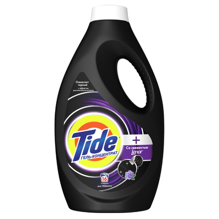 Гель для стирки Tide Black для темных вещей свежесть Lenor 1.04 л