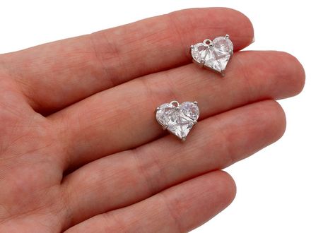 Подвеска "Сердце" 12мм, с кристаллами