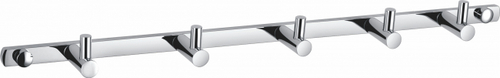 Вешалка с 5 крючками для ванной WONZON & WOGHAND, Хром (WW-9380-5)